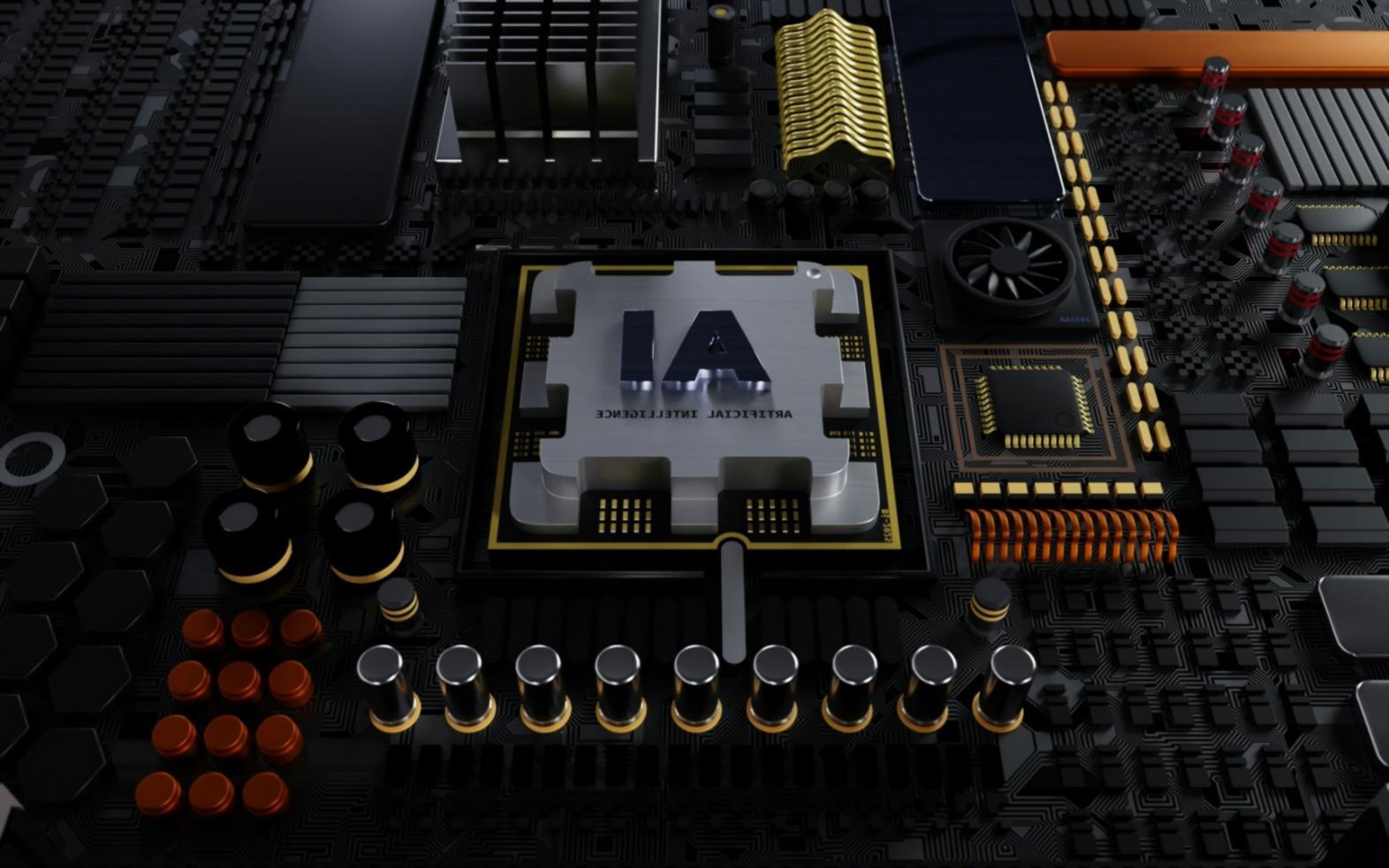 Detailansicht eines KI-gesteuerten Robotersystems in Aktion