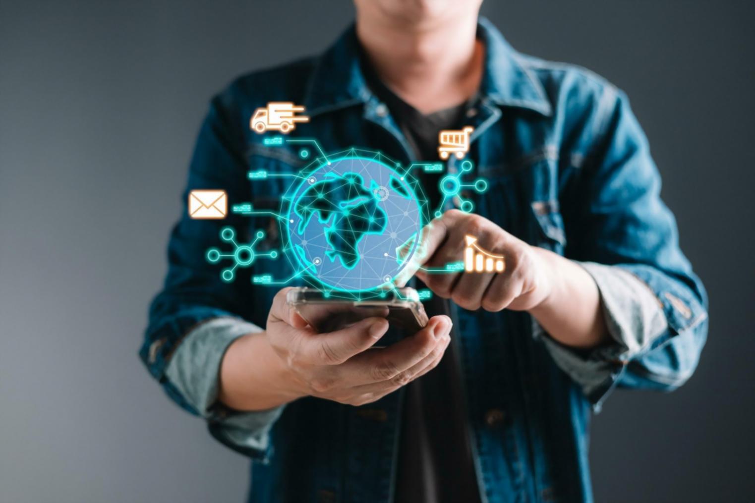 Nahaufnahme von Roboter-Komponenten und Sensoren